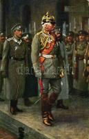 Field Marshall Von Mackensen and Crown Prince Boris reviewing Bulgarian regiment (EK)