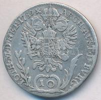 1787B 10Kr Ag "II. József" T:2-