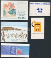 1988-1992 5 stamp-booklets, 1988-1992 5 klf bélyegfüzet