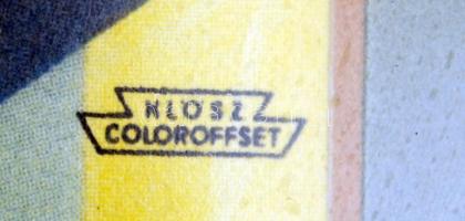 cca 1930 Balaton, színes reklám nyomtatvány, Klösz coloroffset, plexizett keretben 21×11 cm