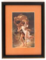 Képkeret nyomattal, plexizett, belső:19×14,5 cm