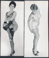 Női fehérneműk divatja az 1960-as évek végén, az 1970-es évek elején, 7 db finoman erotikus fénykép,...