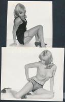 Női fehérneműk divatja az 1960-as évek végén, az 1970-es évek elején, 7 db finoman erotikus fénykép,...