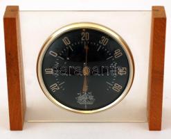 Dekoratív orosz falidísz nádas felett szárnyaló réz vadludakkal + orosz hőmérő