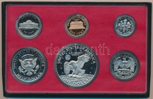 Amerikai Egyesült Államok 1978S 1c-1$ (6xklf) forgalmi sor dísztokban T:PP
USA 1978S 1 Cent - 1 Dol...