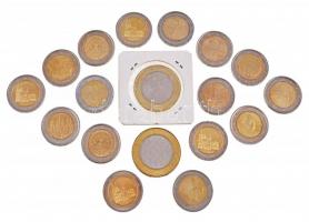 2005-2011. Euro emlékérmék tétel: 2&#8364; (16xklf) + 3&#8364; (2xklf) T:vegyes
2005-2011. E...