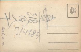 1926 Teiko Kiwa japán operaénekes magyarországi fellépése alkalmából készült fotólap Strelisky műter...