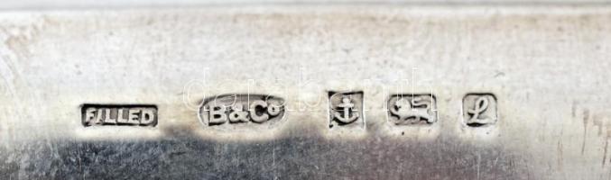 Broadway & Co ezüst (Ag.) kefe készlet, eredeti dobozában, jelzett, 14×20 cm, összesen: 3 db, br...