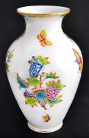 Herendi Viktória mintás váza, kézzel festett, jelzett, hibátlan, m: 23 cm