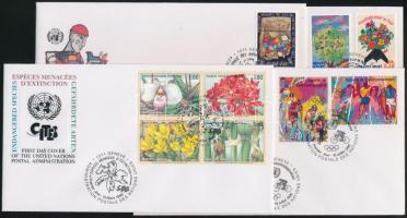 6 klf FDC, 6 diff. FDCs