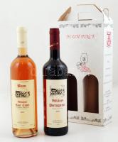 2004 Villányi Rosé Cuvée és Villányi Portugieser minőségi száraz borok, termelte és palackozta Blum ...
