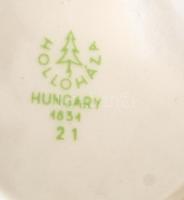 "Balatonfüred" feliratú Hollóházi porcelán dísztál, levonóképes, jelzett, apró kopásnyomok...