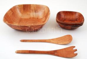 Royal Wan Hsieh WH-078 márkájú 7 darabos bambusz salátás szett, mosogatógépben mosható, saját dobozában