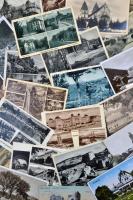 63 db RÉGI magyar városképes lap, vegyes minőség;  / 63 old Hungarian town-view postcards, mixed quality;