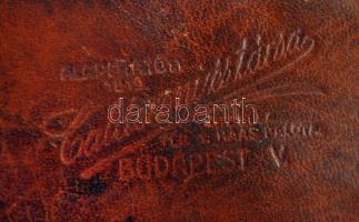 Csíptetős cvikker, "Calderoni és társa" feliratú bőr tokban, jó állapotban