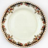 Zsolnay Sissy mintás süteményes készlet, kézzel festett, jelzett, hibátlan, d:29,5 cm és d:20 cm