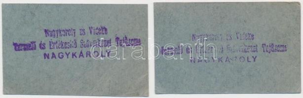 DN 10f + 50f "Nagykároly és Vidéke Termelő és Értékesítő Szövetkezet Tejüzeme" T:I-,II (ha...