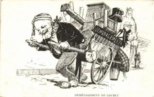 Déménagement de Loubet / Émile Loubet caricature, political humour (EB)