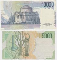 Olaszország 1962-1973. 10.000L (3x) + 1984. 10.000L + 1985. 5000L T:III,III-
Italy 1962-1973. 10.00...