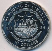 Libéria 2004. 10$ "Szabadság pillanatai - Lech Walesa és a Szolidaritás 1980" multicolor T...