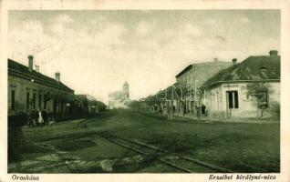 Orosháza, Erzsébet királyné utca, gyógyszertár, Pless N. kiadása