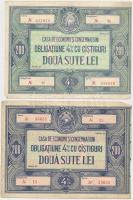 Románia 1966. 4%-os kötvény, 200L értékben (6x) T:III
Romania 1966. 4% Bond worth 200 Lei (6x) T:F