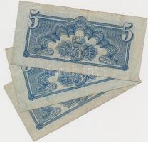 Csehszlovákia 1919. 5K + 1944. 5K (3x) + 20K (4x) + 1964. 50K T:III,III-
Czechoslovakia 1919. 5 Kor...