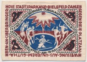 Németország / Weimari Köztársaság / Bielefeld 1921. 25M selyem, bélyegzéssel T:I
Germany / Weimar R...