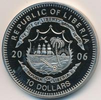 Libéria 2006. 10$ "Szabadság pillanatai-Martin Luther King 1963" multicolor T:PP kissé ujj...