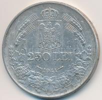Románia 1941. 250L Ag "I. Mihály" T:2-
Romania 1941. 250 Lei Ag "Mihai I" C:VF