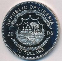 Libéria 2006. 10$ "Szabadság pillanatai-Apartheid vége 1989" multicolor T:PP
Liberia 2006....