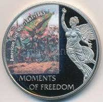 Libéria 2006. 10$ "Szabadság pillanatai - Amerikai polgárháború 1861-1865" multicolor T:PP  Liberia 2006. 10 Dollars "Moments of Freedom-The American civil war 1861-1865" multicolor C:PP