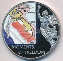 Libéria 2006. 10$ "Szabadság pillanatai - Indokína függetlensége 1954" multicolor T:PP Liberia 2006. 10 Dollars "Moments of Freedom-Independence of Indochina 1954" multicolor C:PP