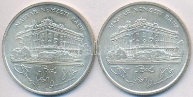 1993. 200Ft Ag "MNB" (2x) T:2,2-