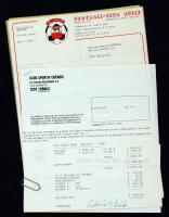 Esterházy Márton(1956-) futballista aláírása fizetési papírján