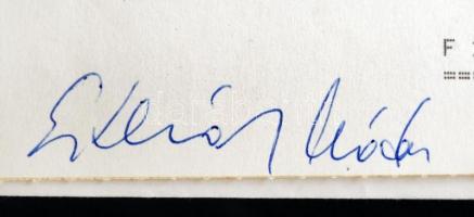 Esterházy Márton(1956-) futballista aláírása fizetési papírján