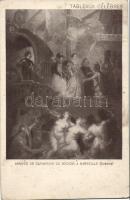 8 db RÉGI képeslap, benne: 6 db olasz városképes lap, 2 db festményt ábrázoló motívum lap / 8 old postcards, including 6 Italian postcards and 2 motive cards, artist