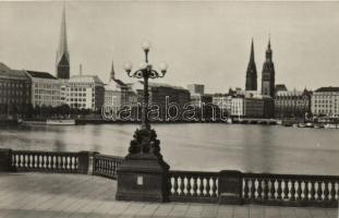 9 db főként régi, német városképes lap, benne egy fotó / 9 mainly old, German postcards, including 1...