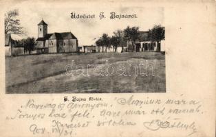 Bajna, Fő tér, templom (b)