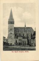 Bártfa - 2 db városképes lap: templom, városháza / 2 old postcards, church, town hall