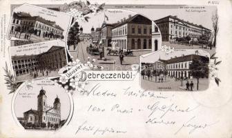 1897 Debreczen mit Hotel Litho