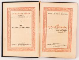 Komáromi János: Az elvált feleség. DEDIKÁLT! Bp., Genius Könyvkiadó Rt. Kiadói aranyozott egészvászo...