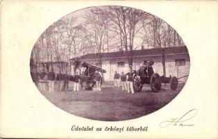 Örkény, tábor, ágyúk (EK)