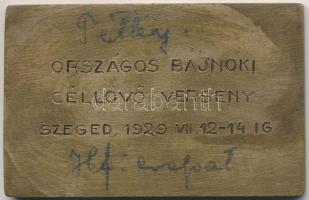 Berán Lajos (1882-1943) 1929. "Magyar Országos Céllövő Szövetség / Országos Bajnoki Céllövő Ver...