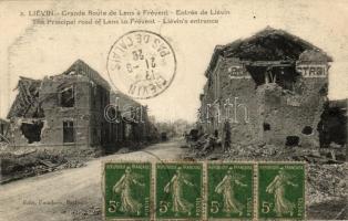 Liévin, WWI destroyed principal road