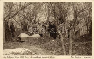 Egy hadnagy temetése; Érdekes Újság kiadása / WWI Hungarian military, funeral of a lieutenant