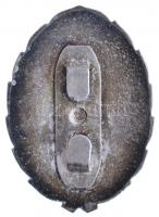 DN Bólyai János Katonai Műszaki Főiskola jelvénye, zománcozott, ezüstözött fém (46x33mm) T:2