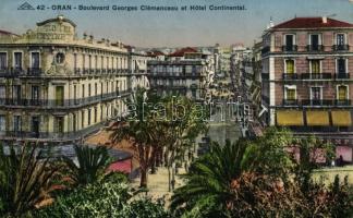 Oran, Boulevard Georges Clemenceau et Hotel Continental (fl)