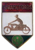 DN "Túramotoros" zománcozott fém jelvény (20,5x14mm) T:2