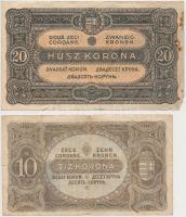 1920. 2K + 10K + 20K + 1923. 100K nyomdahely jelölés nélkül T:III,III-